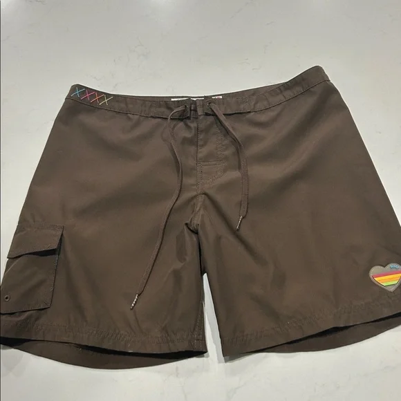 Roxy Board Brown Shorts - Picture 1 of 6